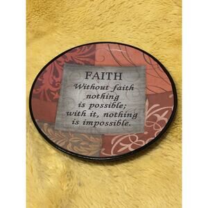 FAITH, 6'' Collector Plate Decor￼ religious ￼